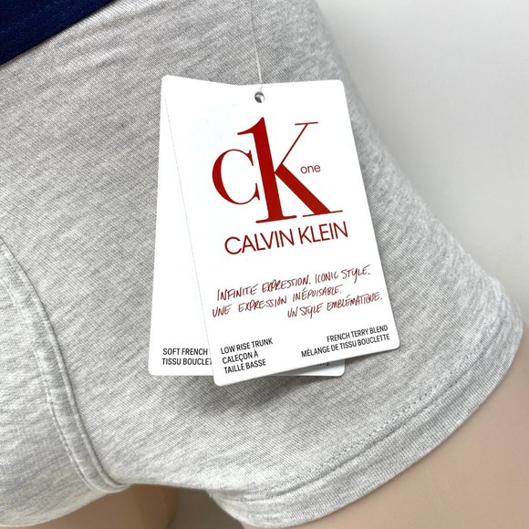 💖MEGA SALE💖Calvin Klein 1-PACK Men's Rise Trunk Gray Cotton StretchNB2990050 - Picture 3 of 7